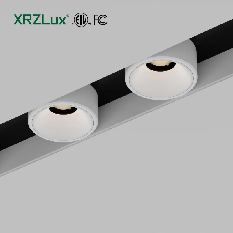 XRZLux High Lumen CRI97 COB LED Recessed Ceiling Light Downlight 15W Spotlight Round Anti-glare ETL LED Down Light AC100V-120V