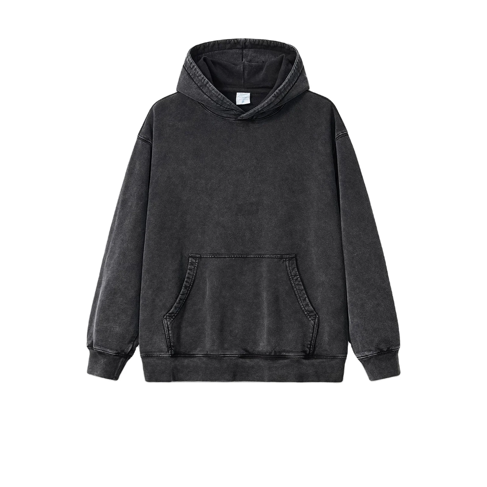 Wholesale Custom Acid Wash Color Hoodies 100% Cotton Heavy Weight Custom Oversize Unisex Quality Hoodies