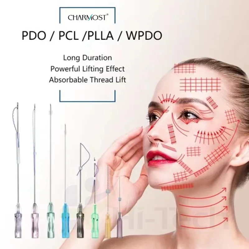 Customizable Logo Free Samples Screw Thread 30G 25mm PDO/PCL/PLLA Thread Face Lift Korea