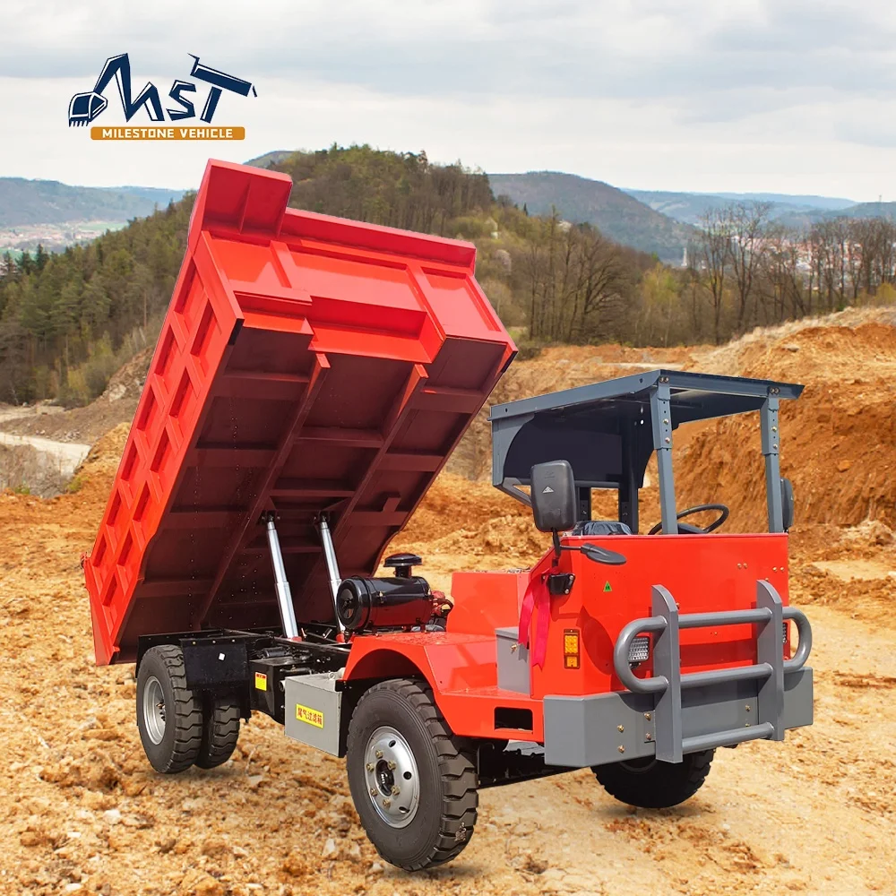 Easy Operation Diesel Mine Underground Truck Four Wheel Mini Mining Equipment Trucks 3.5Ton Mining Haul Truck