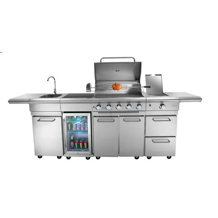 Уличная костра со светодиодной подсветкой, внутренняя выхлопная труба, корейский ресторанный гриль, стальное оборудование для кейтеринга, литой гриль, барбекю, коптильня