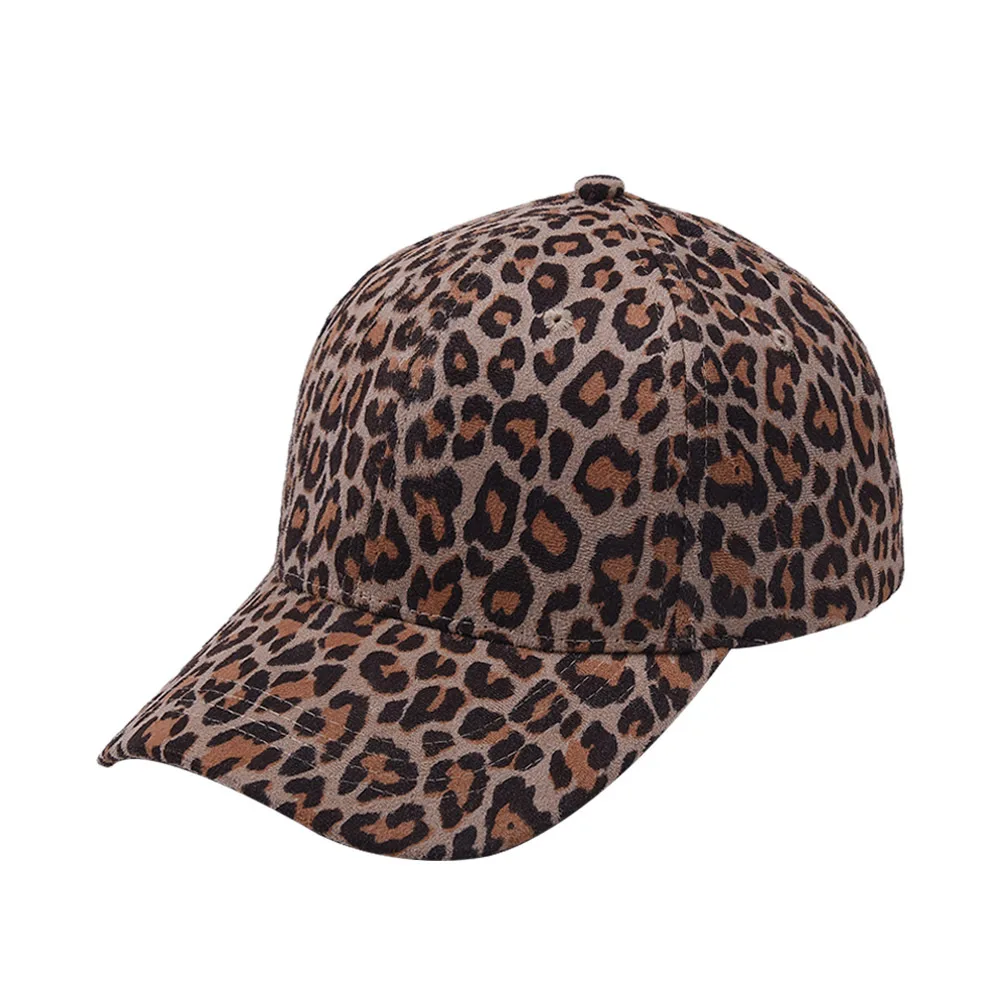 DDA2287 European and American Street Trucker Hats Women Lady 6 Panel Snapback Caps Fashion Print Leopard Baseball Caps