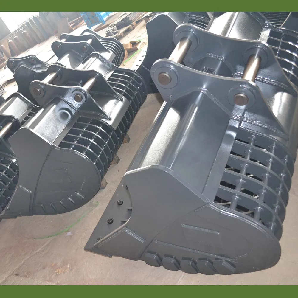 Factory Direct Selling Other Skid Steer Screening Soil Stones Sieving Rotary Screen Rotating Bucket