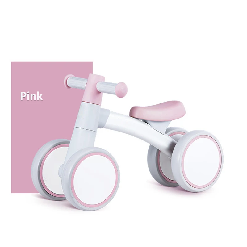 2024 Kids Bike Balance 1 - 3 Years Old With Assist Wheel Safe Baby Learn To Walk Toys Bike Kids Tricycle