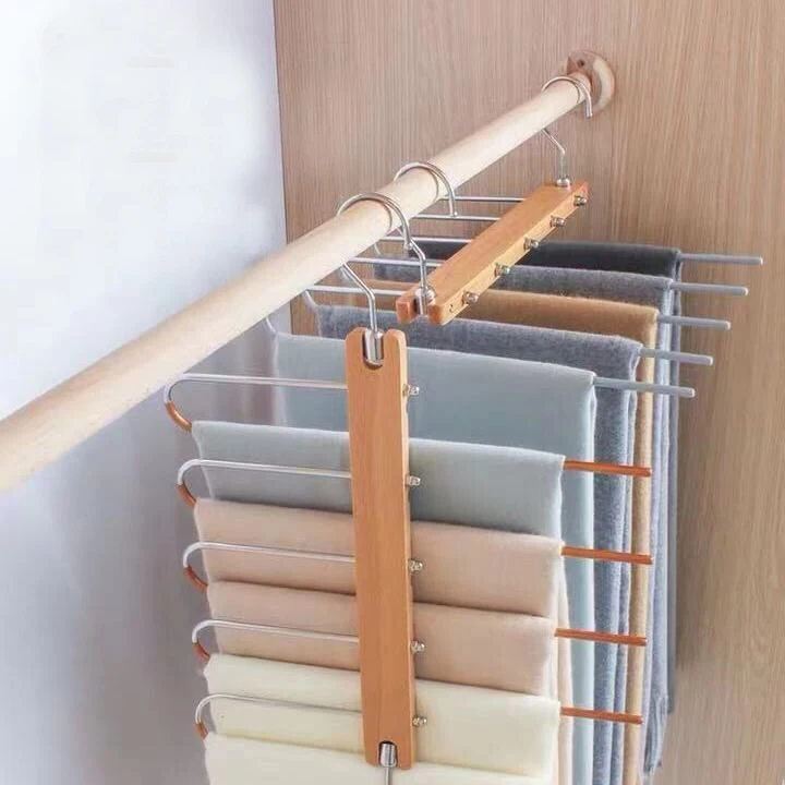 Space Saving Storage Racks Multi Layer hangers Foldable Magic Clothes metal Hangers Organizer