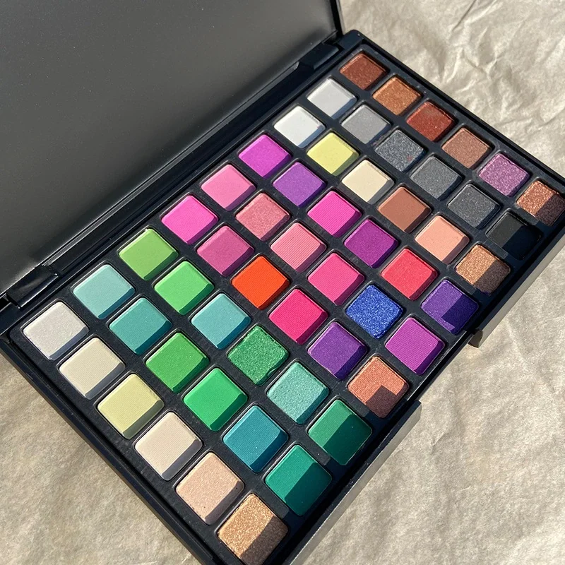 High Pigment Private Label 54 Color Eyeshadow Palette Makeup Cosmetic Products Matte Shimmer Palette