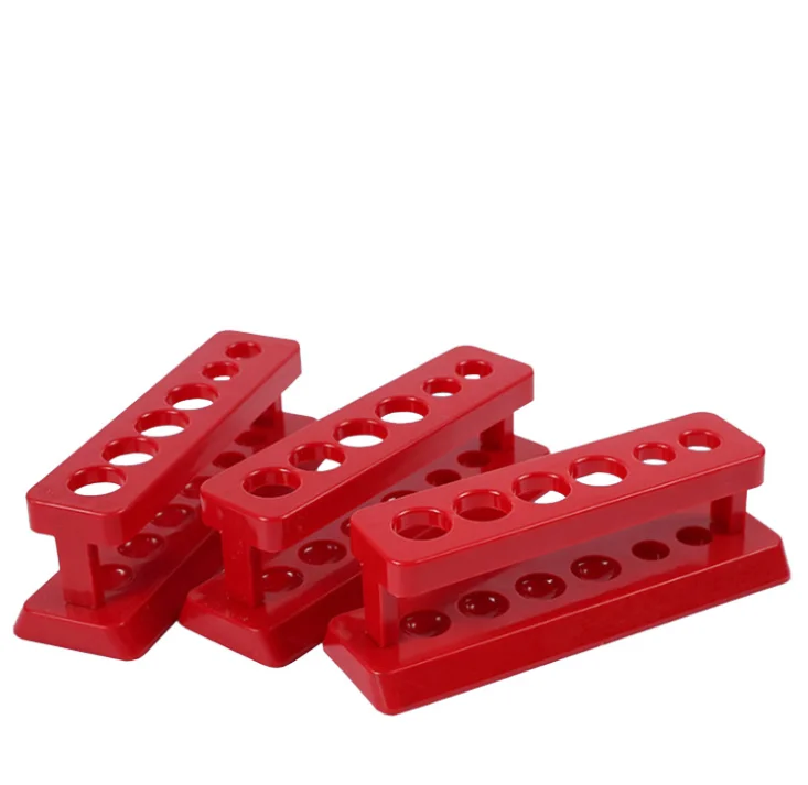New Lab School Supplies Plastic Test Tube Rack 6 Holes Holder Support Burette Stand Laboratory Test tube Stand Shelf