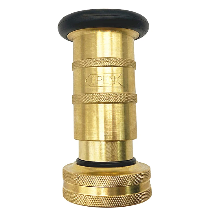 New Factory Price Fire Equipment Accessories 1.5 Inch Spray Jet Brass Fire Hose Nozzle