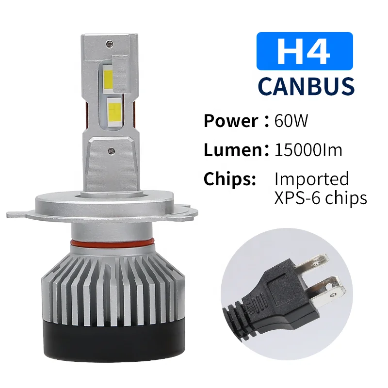 60W 15000LM faros led Hi/Lo Beam LED H11 9006 9007 HB5 LED Headlight Bulbs 12V LED Headlight H4 LED