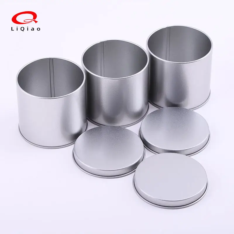 In Stock Food Grade Tinplate Round Cookie Candy Mint Cosmetic Metal Can Packaging Empty Box with Lid Tin Box