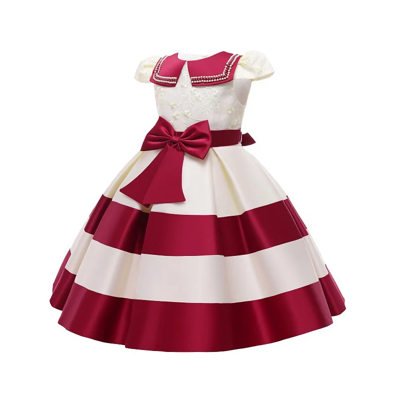 High quality Hot sale Frock Dress Up Birthday Party Kids Children 1st Anniversary Evening Flower girls Dress