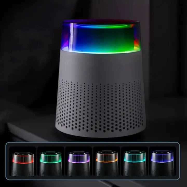 Aromacare Low Noise Quality Monitoring Small Portable Usb Desktop Air Purifier For Home Bedroom