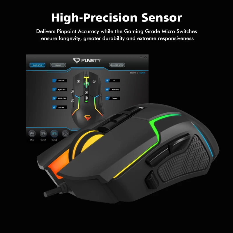 Проводная мышь игровая otical компьютер 7 Кнопка точек на дюйм Эргономика игровая мышь 3600 точек/дюйм “дышащими” световыми индикаторами игровой коврик для мыши