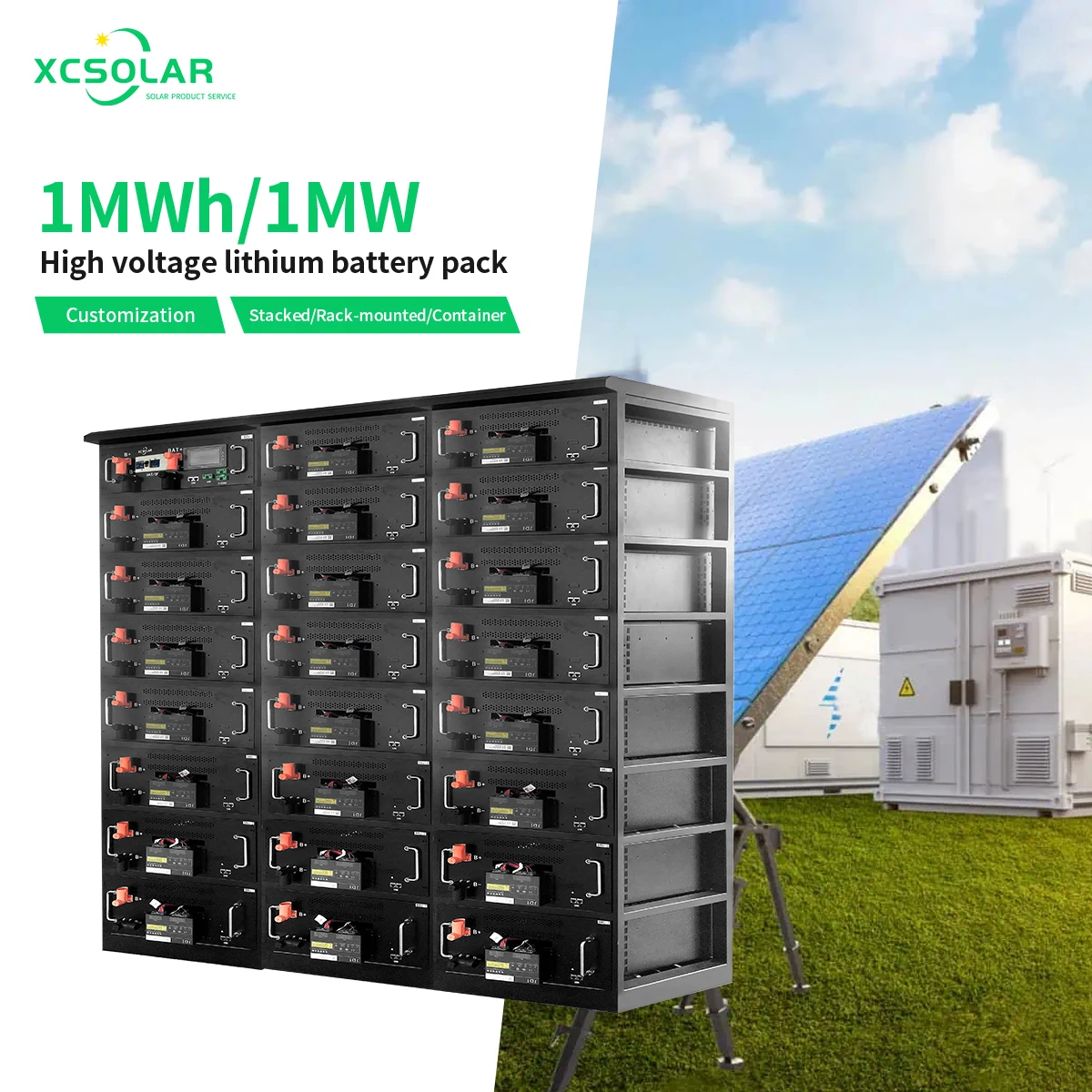 Lifepo4 Battery Energy Storage System Container With Smart Bms Lipower All In One Battery Power Container 100kwh 200kwh System