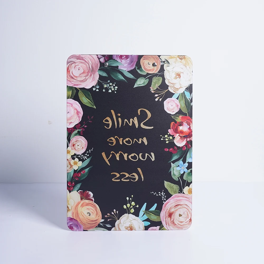 Customized Plastic A4 Letter Size Clipboard with Metal Clip