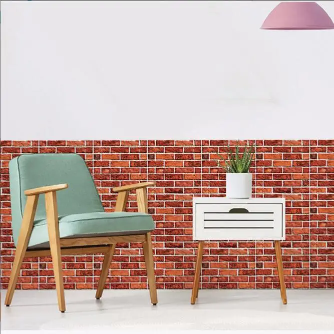 3d brick stone self adhesive pvc wallpapers for lobby