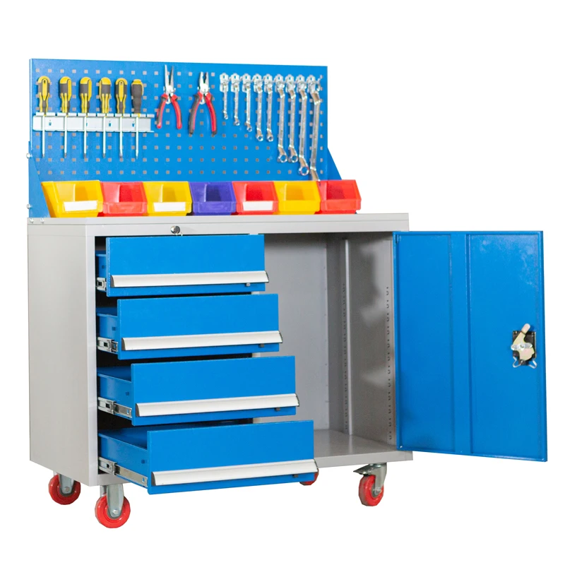 High quality durable steel repair tool cabinet Multi-function toolbox trolley with drawer