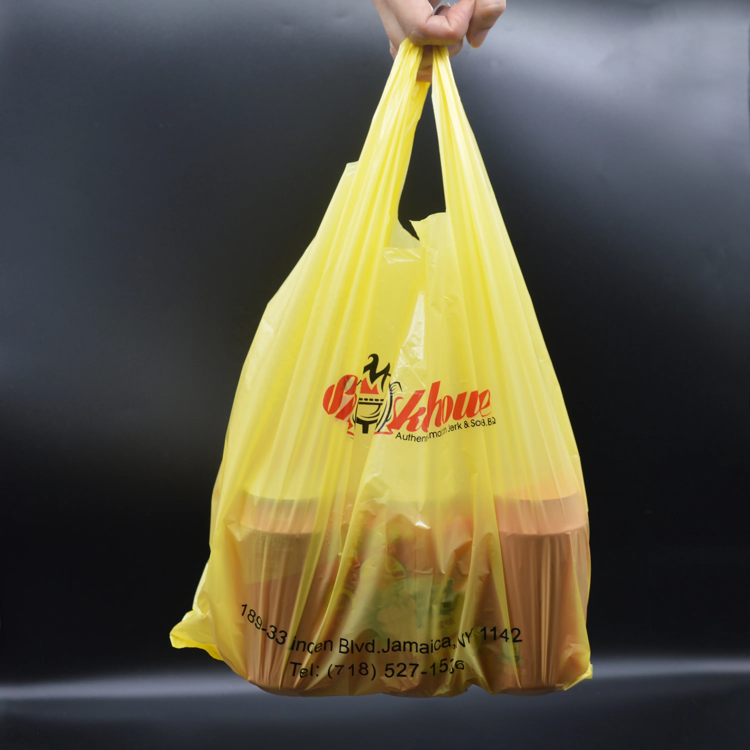 
eco friendly biodegradable T-shirt plastic packing bag 