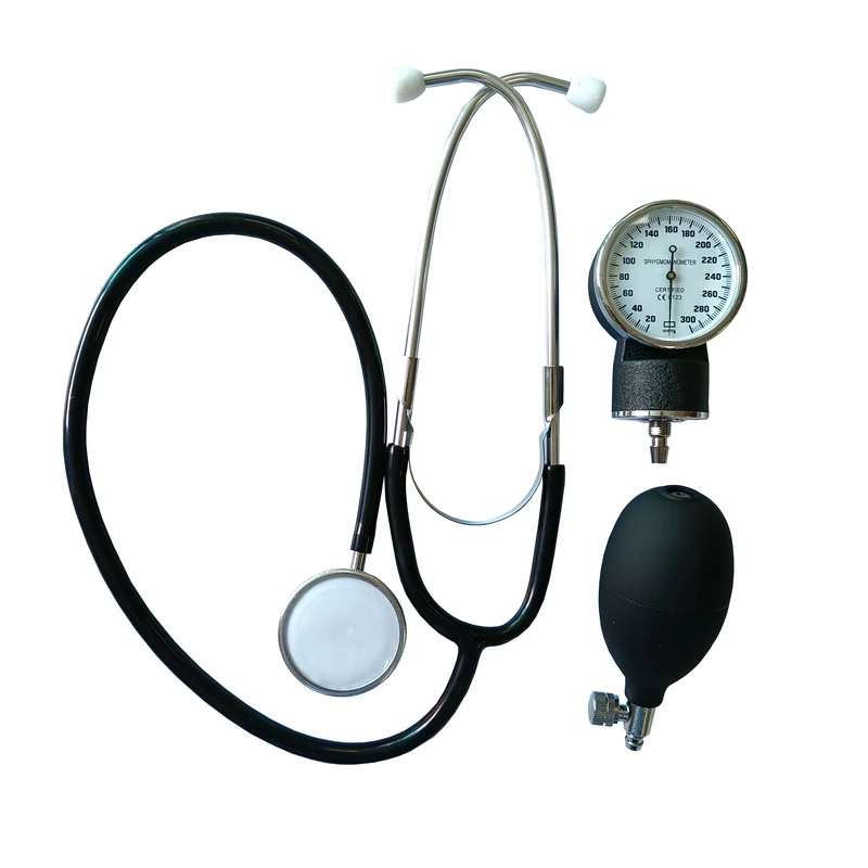 Electronic Bp Machine Manual Blood Pressure Monitor Aneroid Sphygmomanometer With Stethoscope