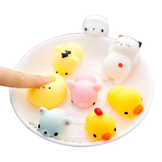 
Factory Sale Cute Office Furnishings Decompression Toy Pinch Ball Stand Super Cute Animal Pinch Children Toys 