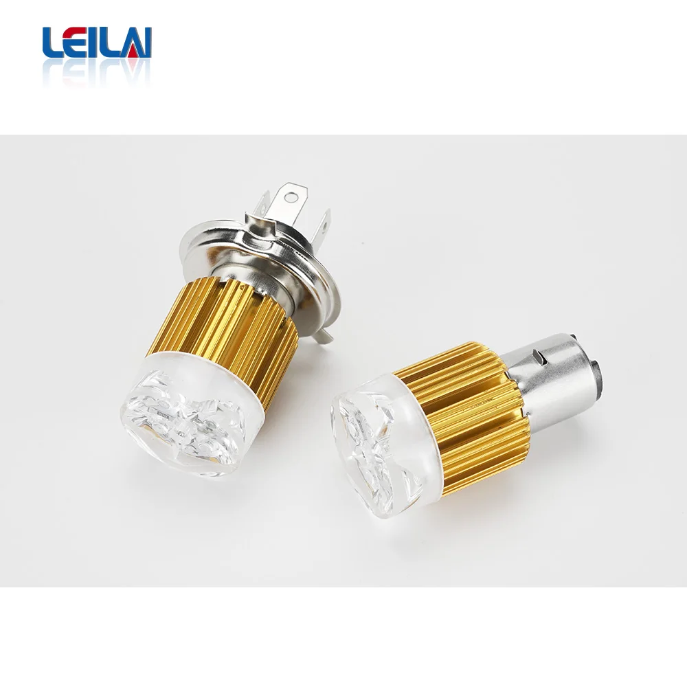 10W Motorcycle Headlights White Hi-Low Beam H4 Angel Eye Fog Lamp 1000LM Led Bulb RGB DC 9-80V  Electric Car Strobe Lamp