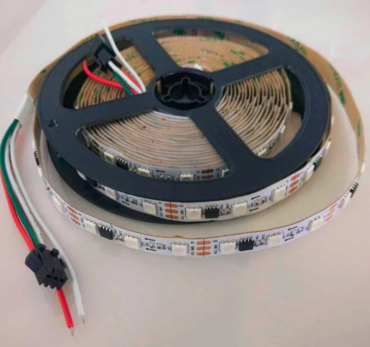Smart led strip light  flowing water addressable dream color  5m pixel control flexible magic digital ws2811 rgbic light 12v 24v