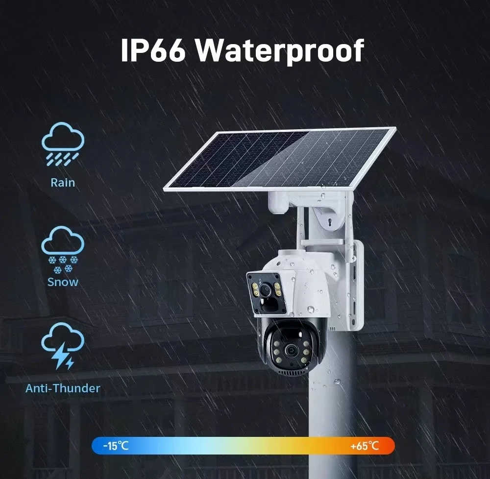 4 Мп 2 К QHD Color Pro ночное видение смарт-камера безопасности без проводов и солнечная панель Водонепроницаемая беспроводная бесплатная зарядка