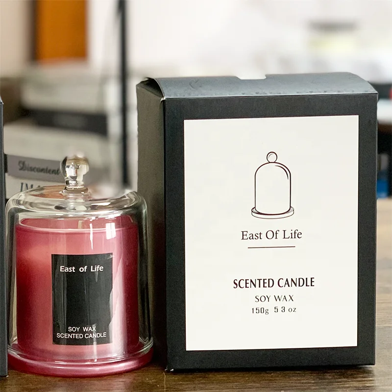 Oem ароматические эфирные масла соевого воска ароматизированные Ароматические Роскошные свечи Свадебный Золотой стеклянный подсвечник с стеклянной крышкой