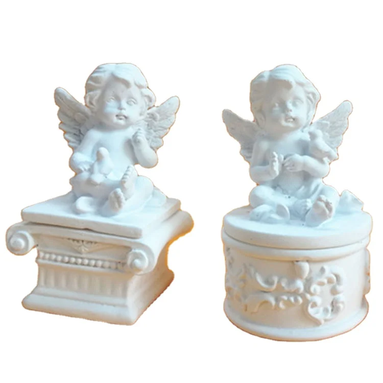 2016 недорогие статуи ангелов из смолы cherub