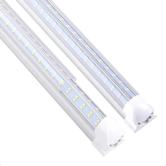 hot sale t8 integrated led tube lamp light al+pc double sides bypass smd2835 5730 1200mm 1500mm 4ft 5ft t8 led tube with holder