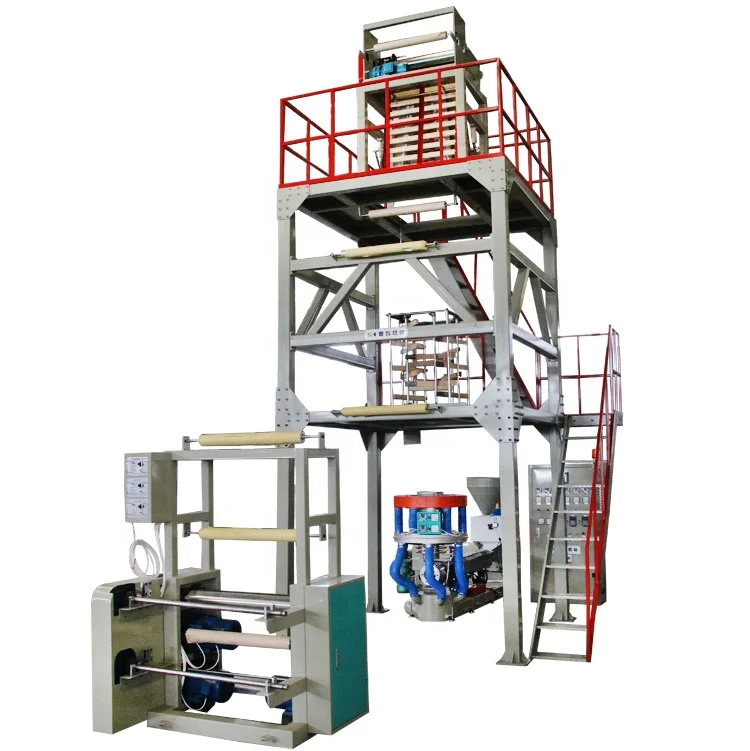 
High Speed Biodegradable Film Blow Machines For T-shirt Bags 
