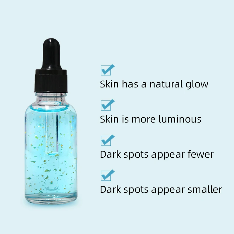 Cosmetic Wholesales Poreless Reduce Fine Lines Dark Spots Removal Glow Serum Copper Peptide Facial Serum