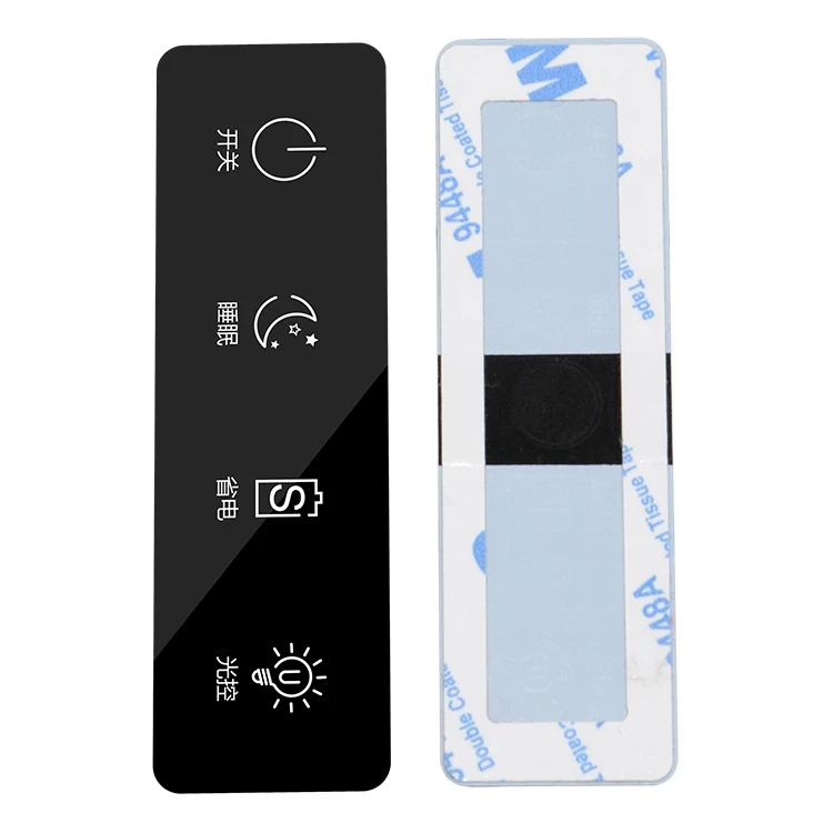 
Screen printed CNC cut adhesive custom acrylic PMMA polycarbonate PC graphic panel 