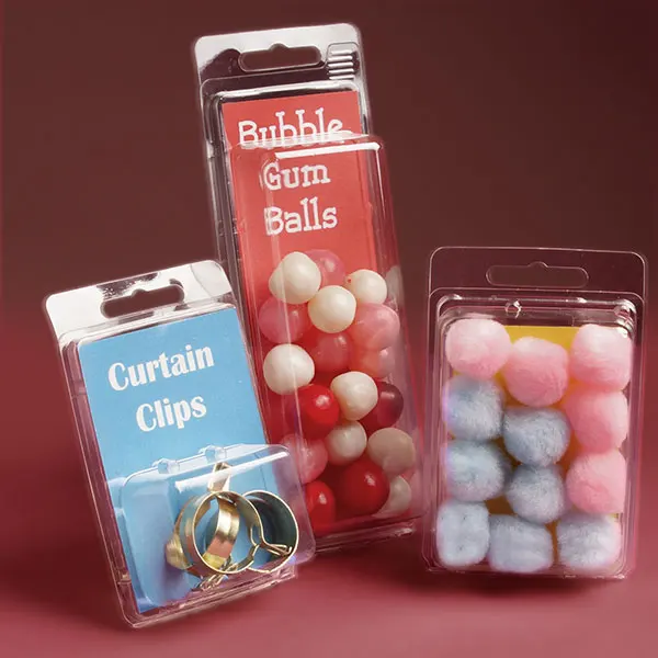 Custom Disposable PET Plastic Clamshell Blister Packaging Transparent Recyclable Thermoform Consumer Electronic packaging