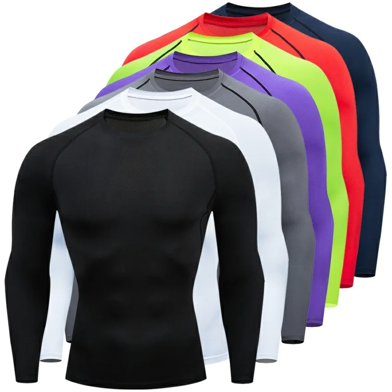 Men Long Sleeve T-Shirt Sport Running T Shirt Quick Dry Fitness Men Gym T Shirt For Men
