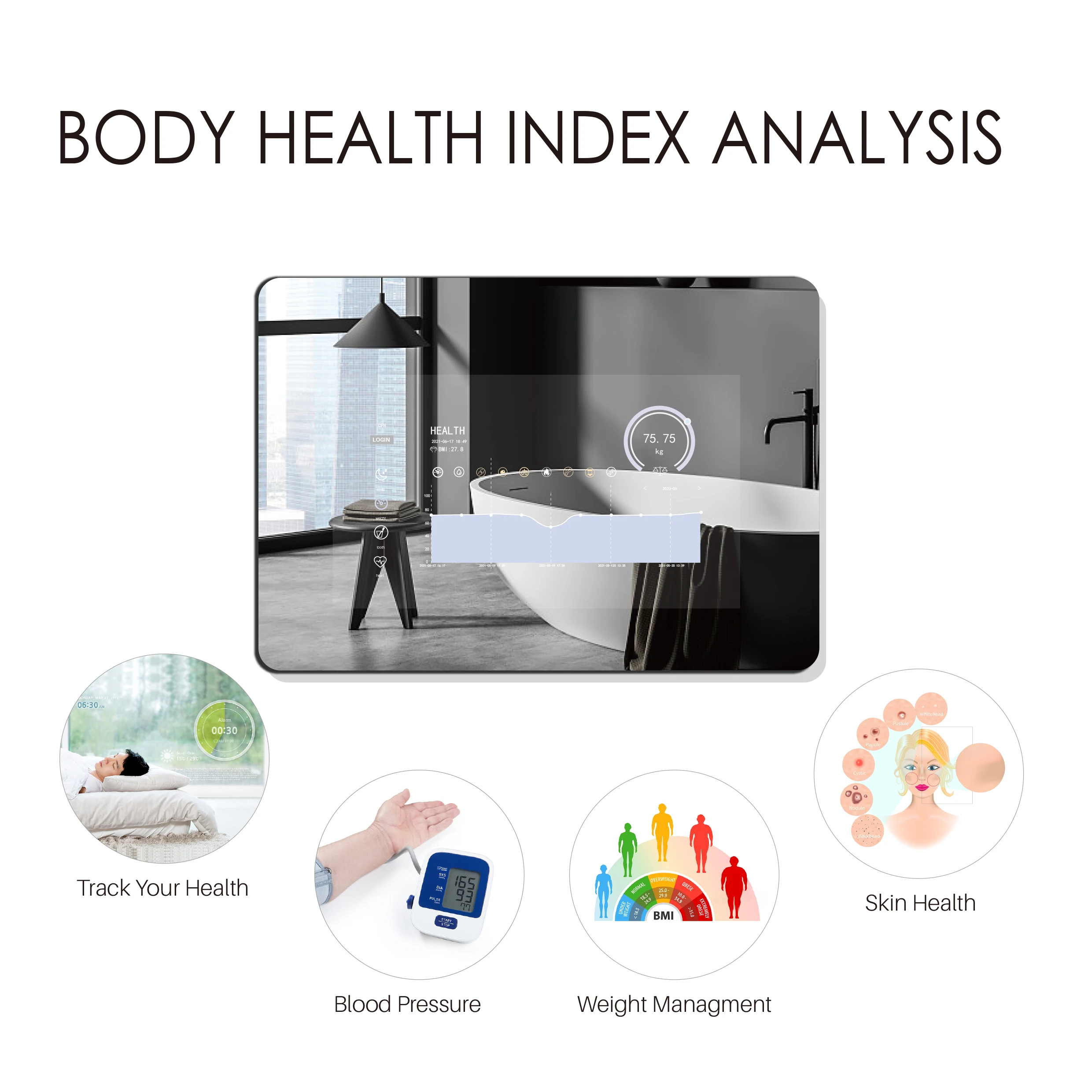 Hotel Home Fudakin Android Screen TV Mirror Smart Bluetooth Wifi