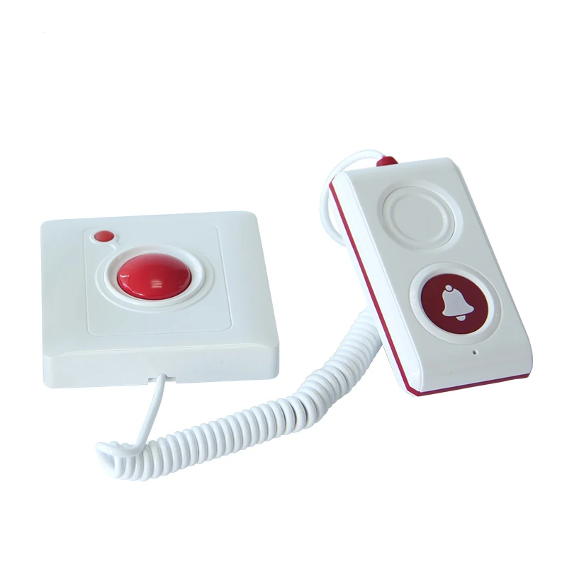 Clinic Hospital Bathroom Toilet Bed Patient Handheld Push Button Wireless Nurse Call System