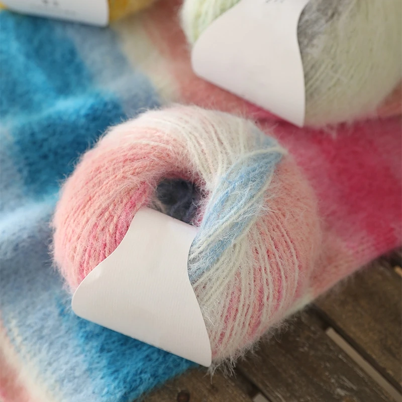 Factory Wholesale Shaggy Crochet Yarns-High Strength Wool Blend Hat Scarf Clothes-Acrylic for Knitting