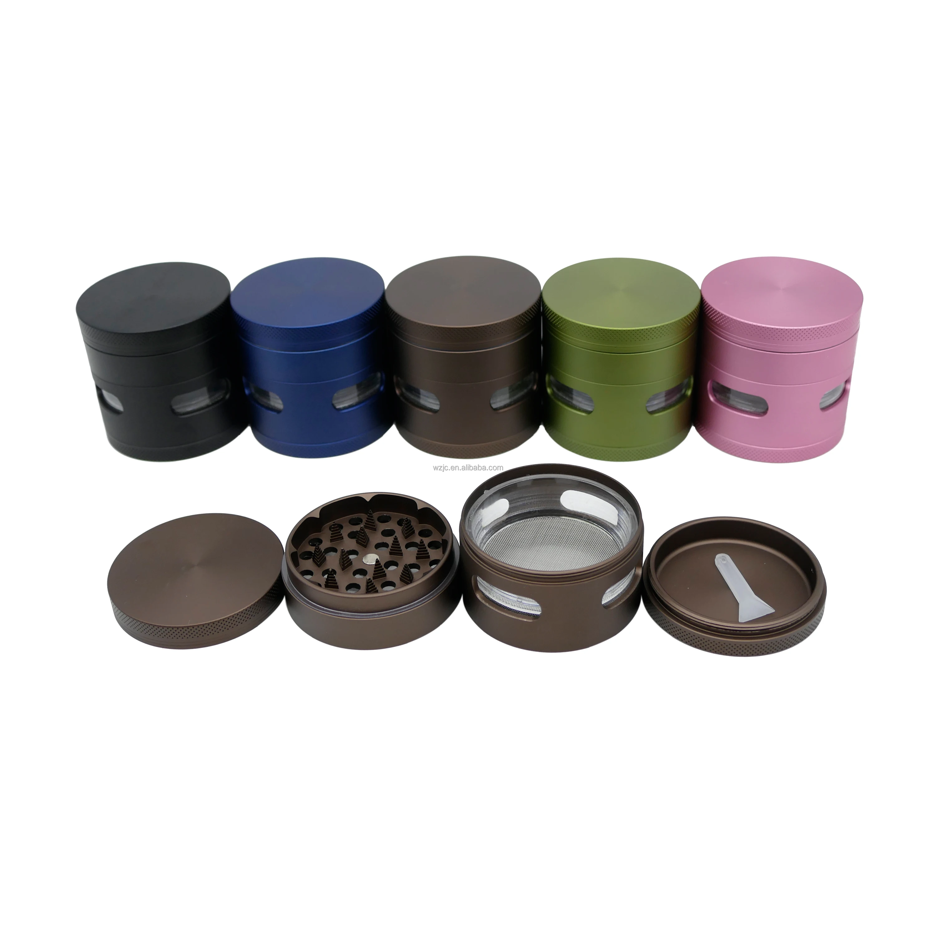 Factory CNC Machine Custom Logo Herb Grinder Easy To Use Aluminum Grinder tobacco Grinder Smoking Accessories For smoke Shop