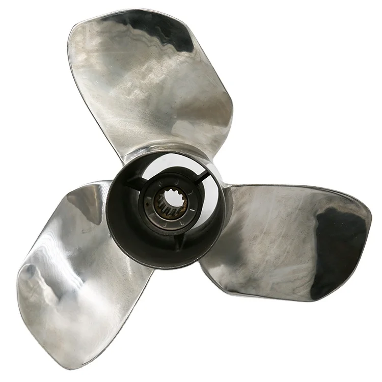 13 3/4 x 13 Marine Outboard Propeller Boat for BRP Stainless Steel Outboard Propeller 40-140HP 763957