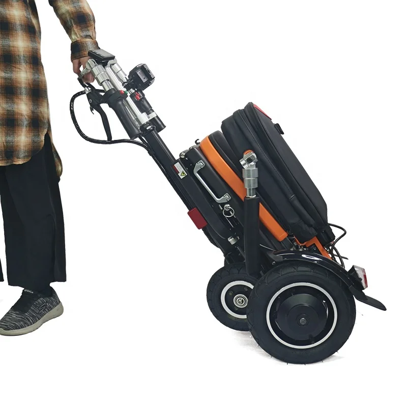 Travel Handicapped Mobility 3 Wheels 4 tires Folding Motorcycle Power Electric Scooter for Adult