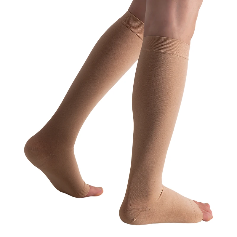 20-30mmHg Medical Compression Stockings Mixed Style Color Beige for Varicose Veins