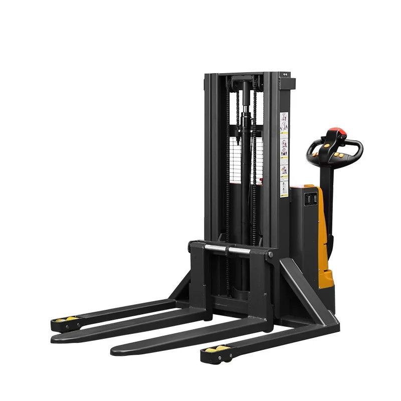 CDDE High Quality Walking Full DC Motor Reach Stacker Forklift 1.5 ton Electric Pallet jack Stacker