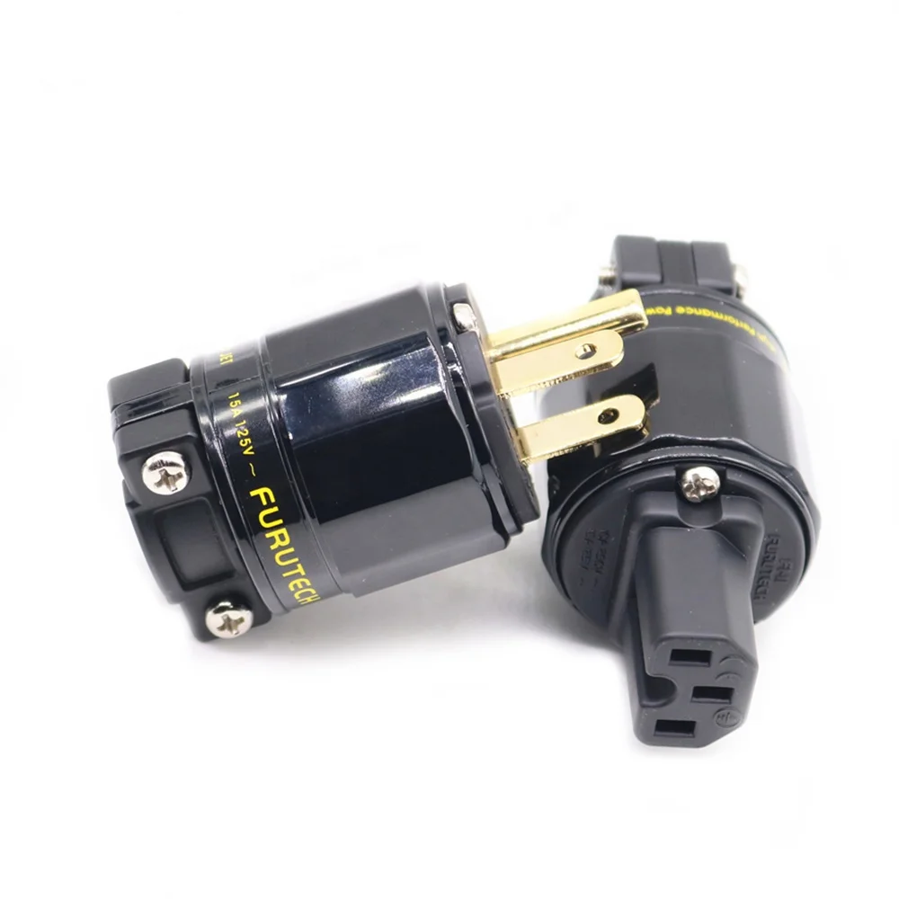 Мужской женский Электрический разъем xssh высокое качество Audiophile Чистая медь позолота сетевое быстрое зарядное устройство для переменного тока с Стандартный 3-контактный сетевой