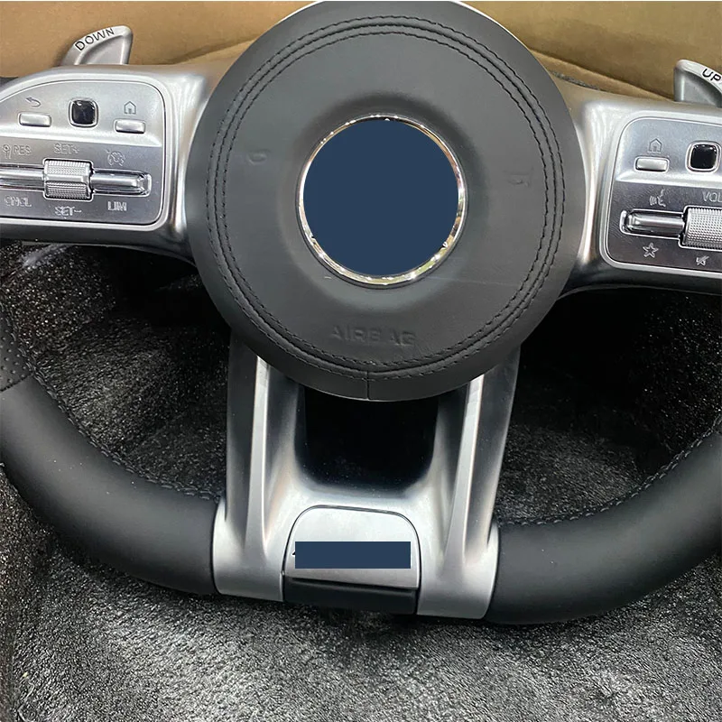 SJC Auto Leather Steering Wheel for Mercedes-Benz AMG B CLS G CLASS A45 C63 W176 W217 W218 W219 W222 W253 W463 W464 W204 W205