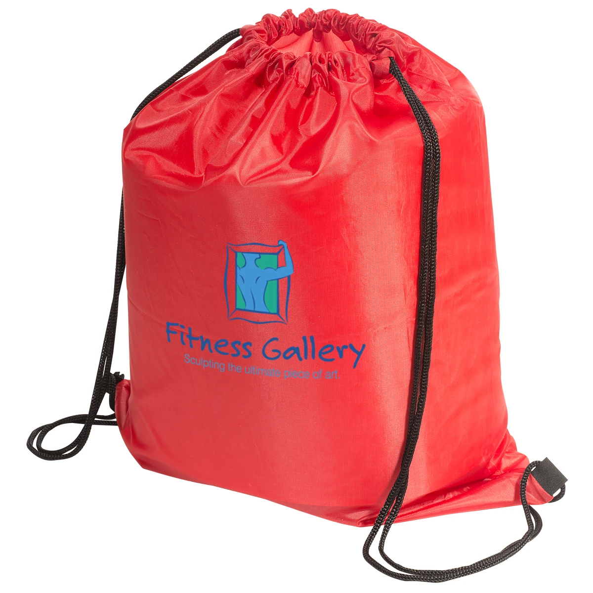 Customized Promotional Polyester Nylon Marathon Race Running Drawstring Backpack Bag