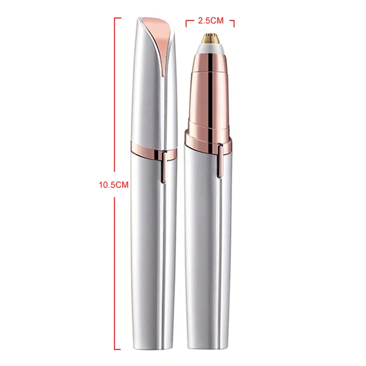 Mini Beauty Personal Care Mini Hair Removal Pen Lipstick Shape Electric Eyebrow Trimmer Razor For Women