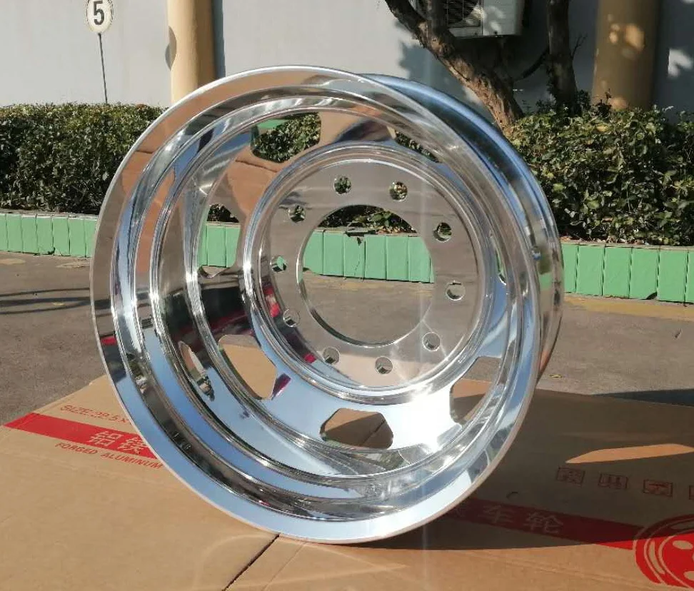 8.25inch Hot selling Forged hubs or rims Truck wheels of Aluminum material