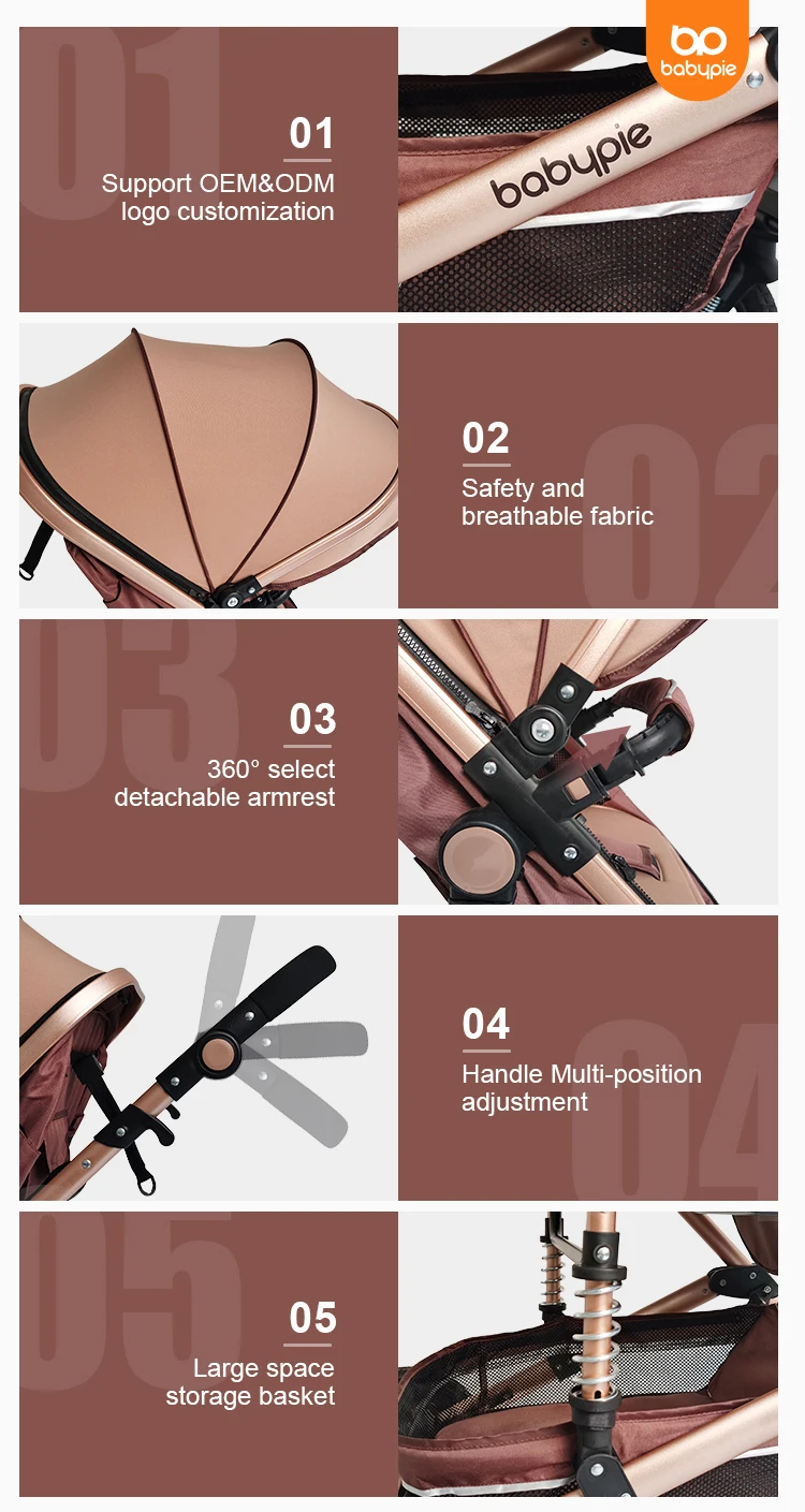 Baby strollers manufacture carriolas de bebes 3 in 1  Girl S Caruciore 3 In 1luxury pram poussette 3 en 1 baby strollers