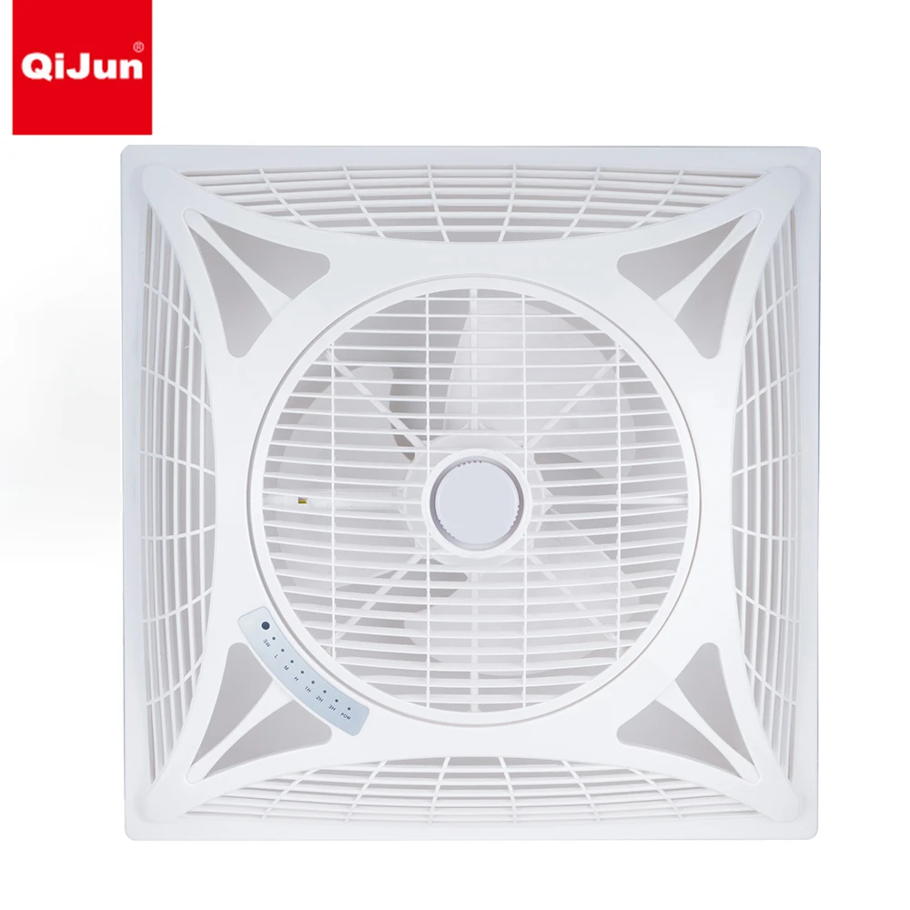 Good air delivery  14  16 inch  remote control copper ceiling box fan with led  lighting